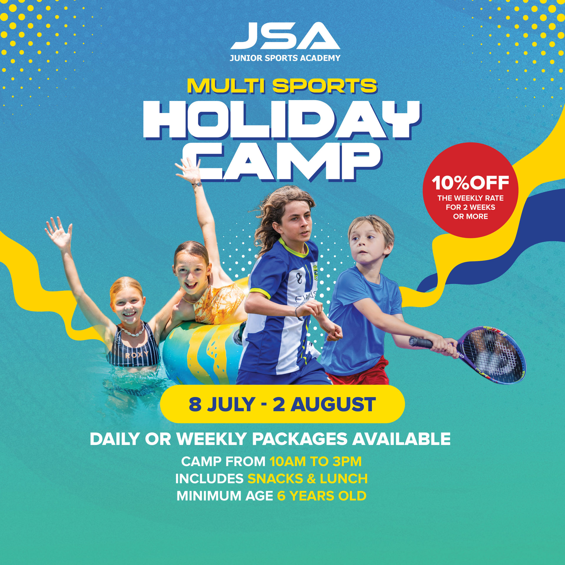 2024.5.9 JSA MULTY SPORTS HOLIDAY CAMP Whats On | FINNS Recreation Club
