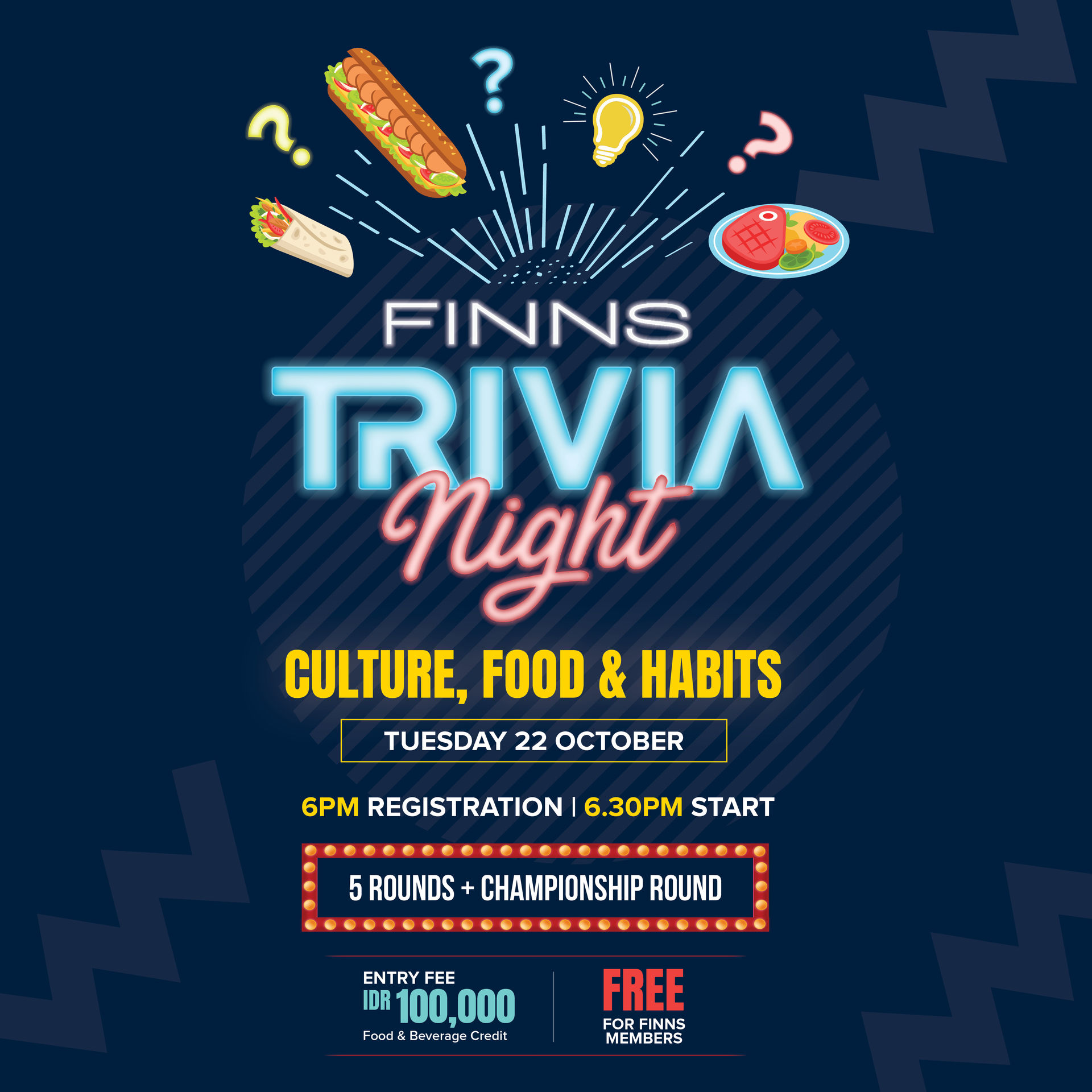 2024.8.20 TRIVIA NIGHT - 22 OCT - Culture, Food & Habits-WHATS ON